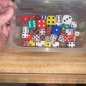 Box of 41 Assorted Dice, Ideal for games of Chance or Collection